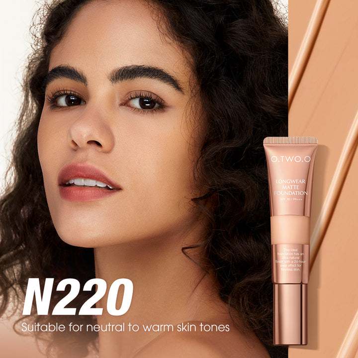 O.TWO.O Matte Finish Liquid Foundation – High Coverage Long-Lasting Foundation UAE