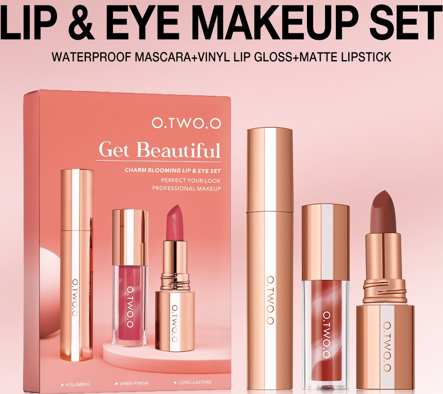O.TWO.O Charm Blooming Lip and Eye Set β Vibrant Long-Lasting Makeup in UAE