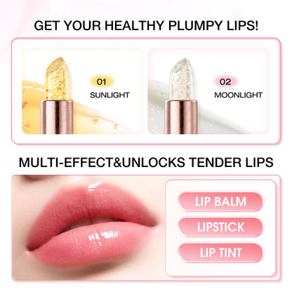 O.TWO.O Haute Gold Foil Thermochromic Lipstick – Color-Changing Moisturizing Lip Balm | UAE
