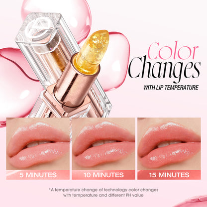 O.TWO.O Haute Gold Foil Thermochromic Lipstick – Color-Changing Moisturizing Lip Balm | UAE