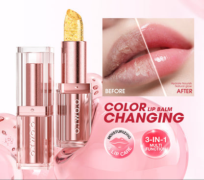 O.TWO.O Haute Gold Foil Thermochromic Lipstick – Color-Changing Moisturizing Lip Balm | UAE