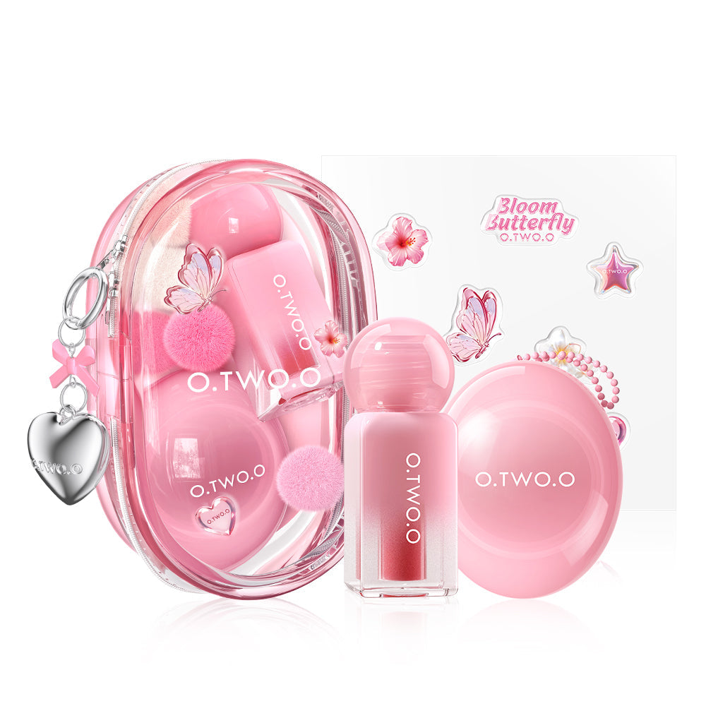 O.TWO.O Jelly Set – Hydrating Glossy Lip & Cheek Jelly Makeup UAE