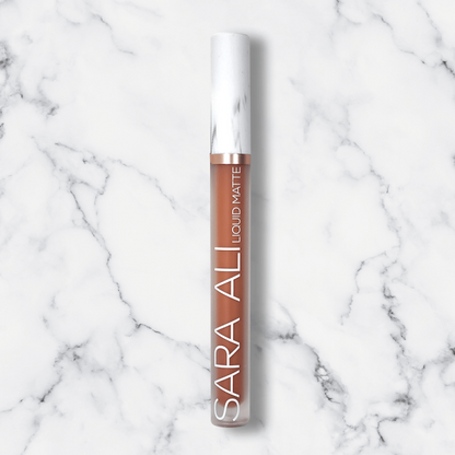 Sara Ali Cosmetics Libra terracotta lipstick