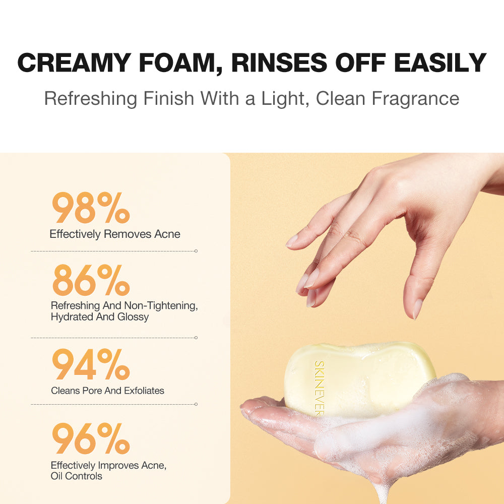 SKINEVER Salicylic Acid Refreshing Acne Soap – Anti-Acne & Oil Control Cleanser UAE