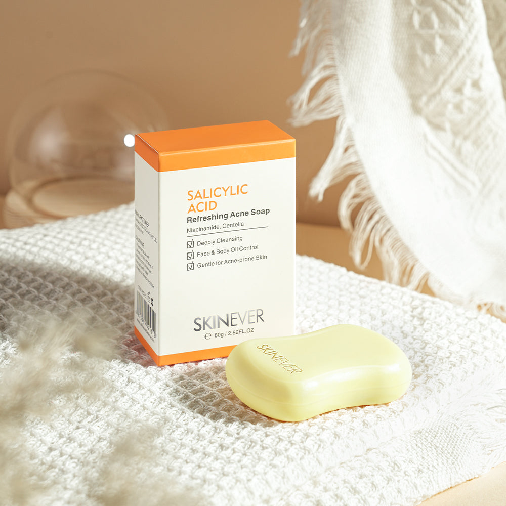 SKINEVER Salicylic Acid Refreshing Acne Soap – Anti-Acne & Oil Control Cleanser UAE