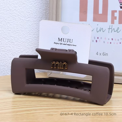 MUJU Matte Textured Hair Claw MIX Color – Non Slip Strong Hold Hair Clips Set UAE