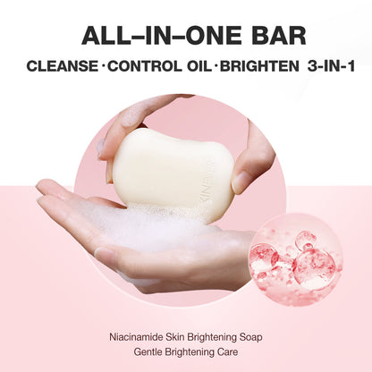 SKINEVER Niacinamide Skin Brightening Cleansing Soap – Whitening & Acne Control Soap UAE