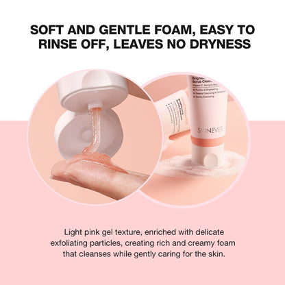 SKINEVER Niacinamide Brightening Deep Clean Scrub Cleanser – Exfoliating & Pore Refining Face Wash UAE