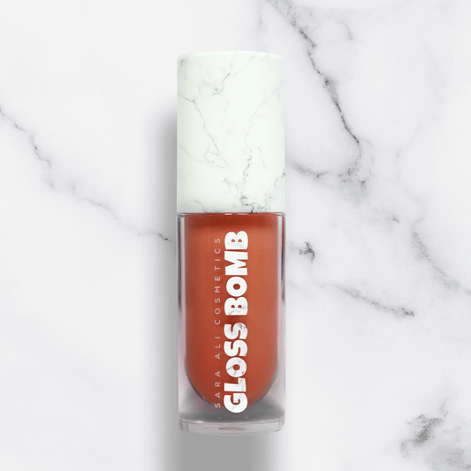 Sara Ali Cosmetics maple gloss bomb