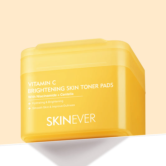 SKINEVER Vitamin C Brightening Toner Pads – Radiance Boosting Toner Pads for Glowing Skin UAE