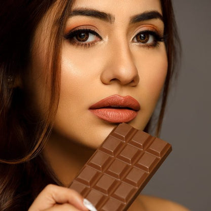 Sara Ali Cosmetics Taurus warm tone medium brown lipstick